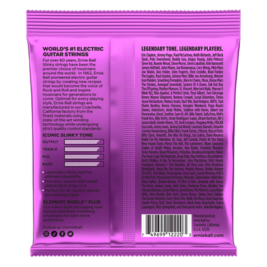 ENCORDADURA ERNIE BALL P/GUIT. ELECT.MORADA 2220
